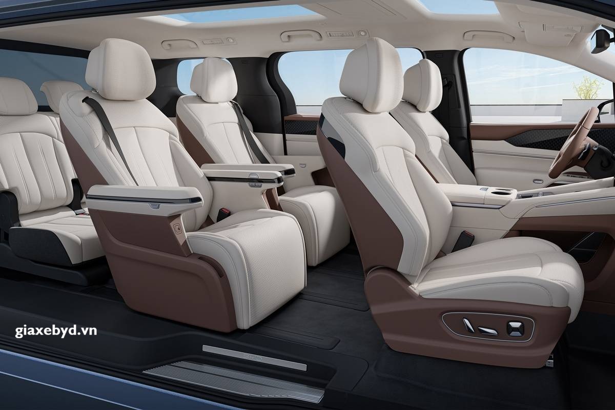 BYD M9 2025 - Không gian nội thất 3 hàng ghế rộng rãi