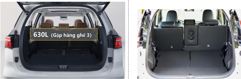 so sánh byd m6 và Xpander ghế gập
