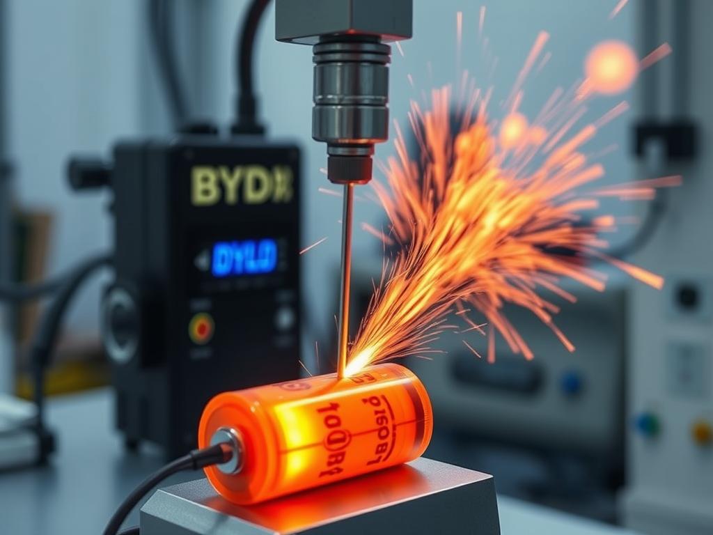 Pin Blade Battery LFP BYD Seal 5 kiểm tra an toàn xuyên đinh