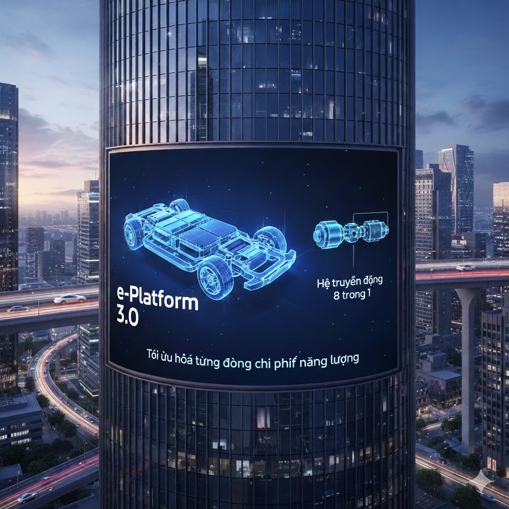 e-Platform 3.0 và Hệ truyền động 8 trong 1: Tối ưu hóa từng đồng chi phí năng lượng