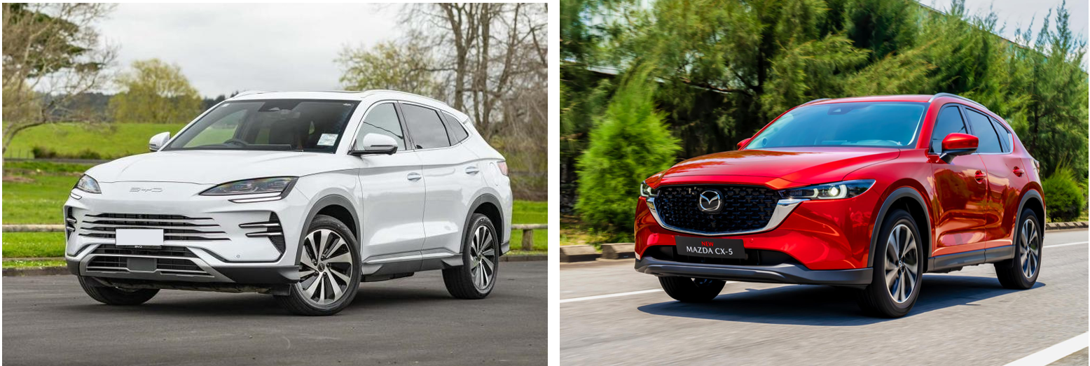 Sealion 6 vs mazda cx-5 thiết kế ngoại thất tổng thể