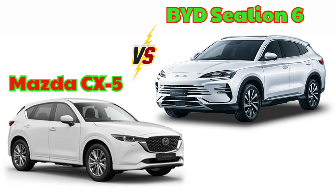 so sánh byd sealion 6 vs Mazda CX-5 2025