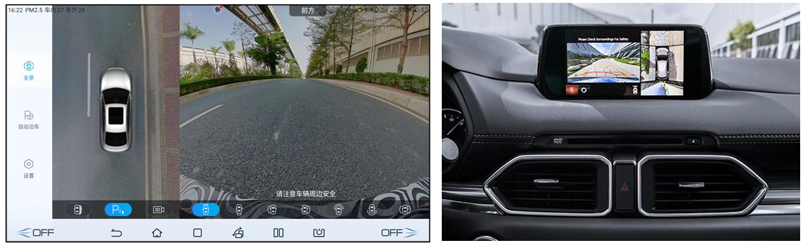 so sánh byd sealion 6 vs Mazda CX-5 camera lùi và 360 độ