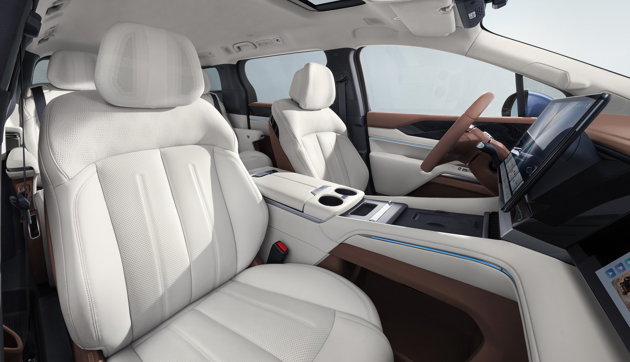 Nội thất BYD M9 - khoang ghế thương gia hàng 2