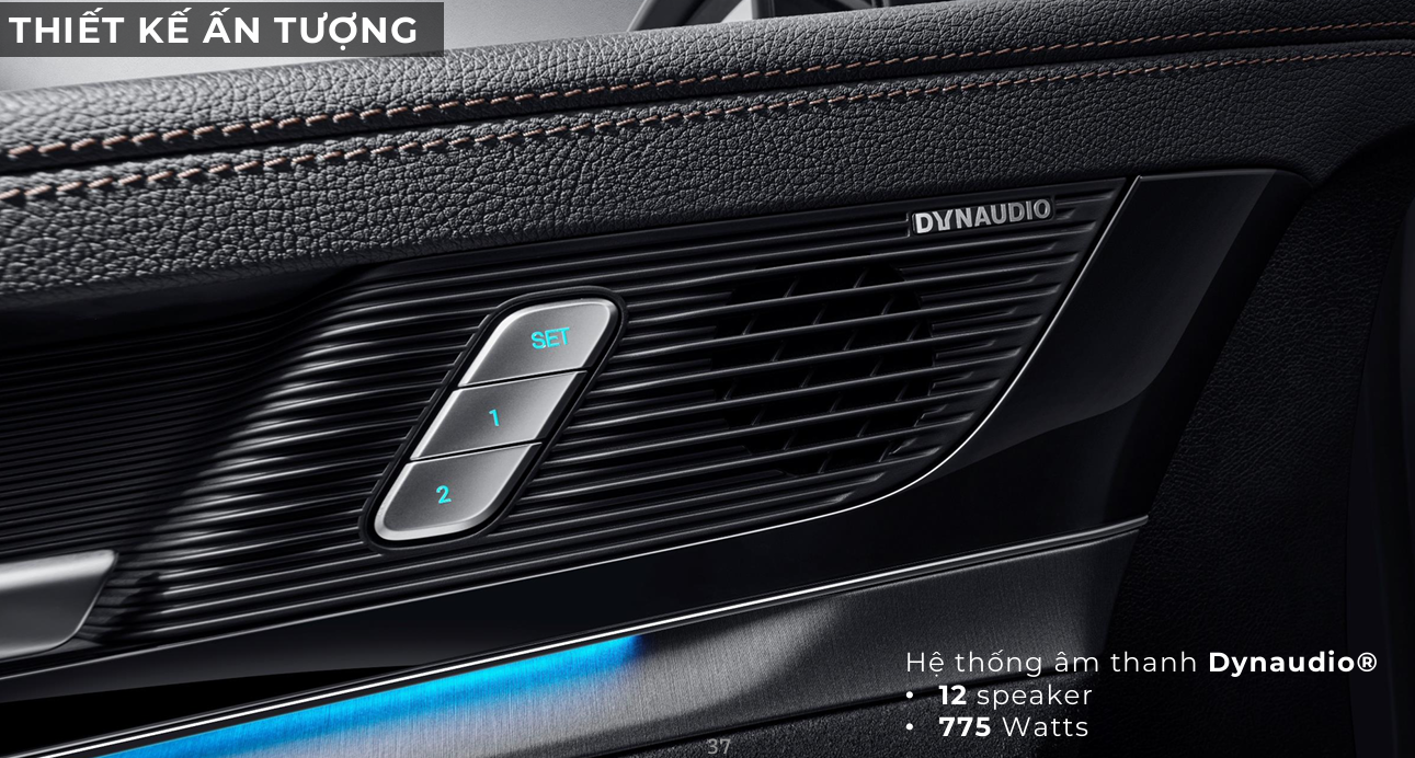Âm thanh Dynaudio 12 loa 775W BYD Sealion 8