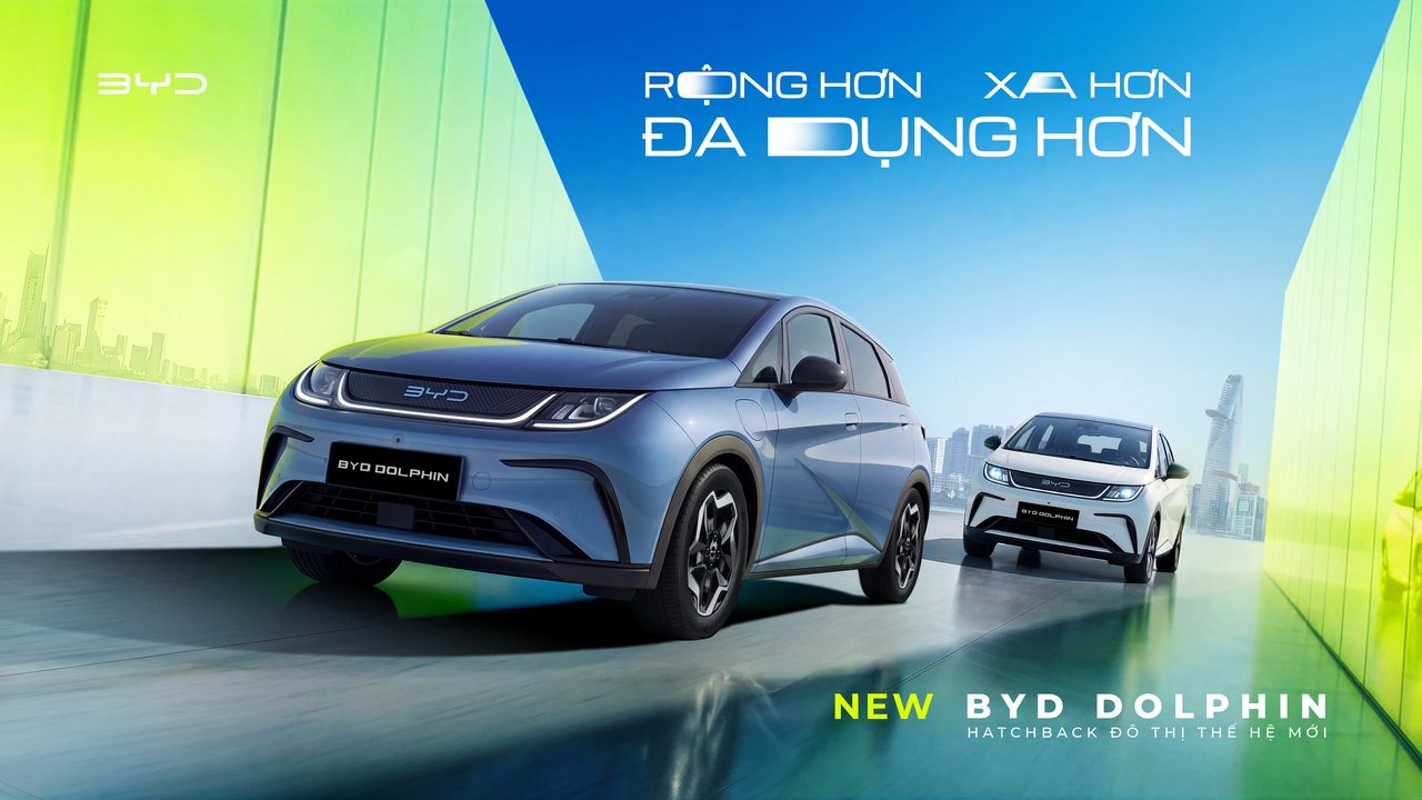 BYD Dolphin 2026 ra mắt Việt Nam – hatchback điện thế hệ mới rộng hơn, xa hơn, đa dụng hơn