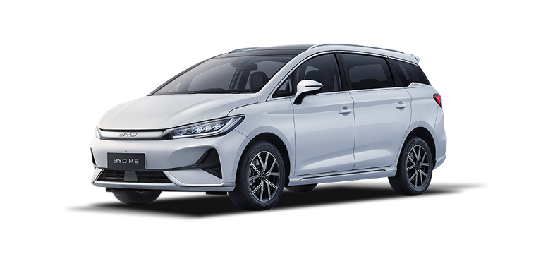 BYD M6 MPV điện 7 chỗ màu trắng