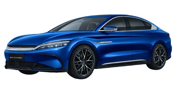 BYD Han màu xanh - dòng sedan cao cấp thuần điện, tham khảo cho xe lướt đã qua sử dụng