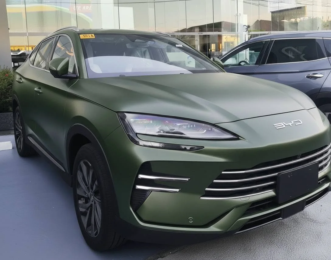 BYD Sealion 6 dán đổi màu xanh rêu nhám (ảnh mô phỏng)