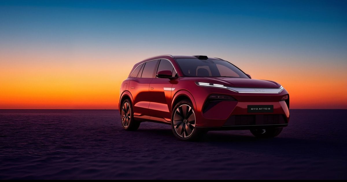 BYD Atto 8 - SUV điện 7 chỗ ra mắt châu Âu tại Paris Motor Show 2026